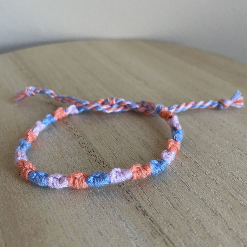 Fable Bracelet, anklet, trendy, comfortable, tie, embroidery thread, woven, gift